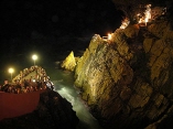Acapulco Cliff Divers at Night